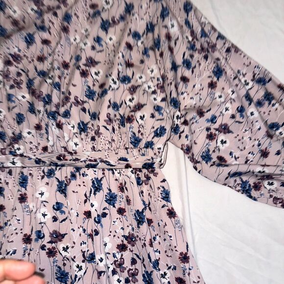 Piper and Scoot Sweet Purple Floral Dress - Size Large‎ , VSKU104 - Picture 4 of 6